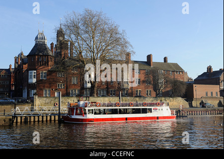 yorkboat cruises on the river ouse york england uk Stock Photo