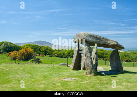 Pentre Ifan burial chamber in Pembrokeshire, Wales. Stock Photo