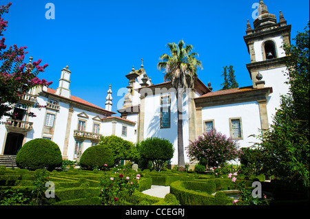 Casa de Mateus manor, Gardens, Mateus, Tras-Os-Montes, Portugal Stock Photo