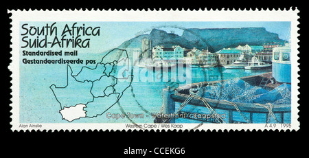 Postage stamp from South Africa depicting Western Cape in Cape Town. Stock Photo