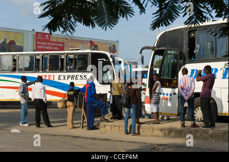 Ubungo bus terminal in Dar es Salaam Tanzania Stock Photo