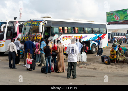 Ubungo bus terminal in Dar es Salaam Tanzania Stock Photo
