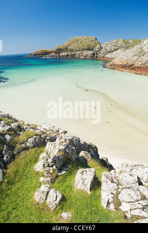 Beach on the Isle of Iona, Argyll, Scotland. Stock Photo