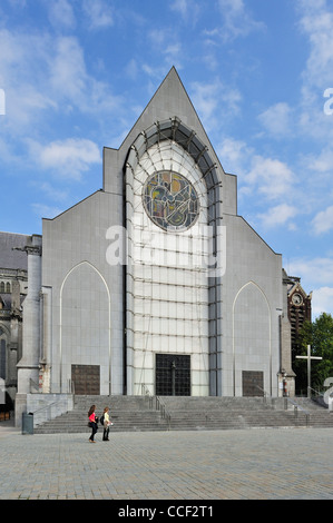 The modern Lille Cathedral / Basilica of Notre Dame de la Treille, Lille, France Stock Photo