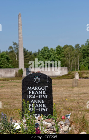 Memorial of Anne Frank, Bergen Belsen, Germany Stock Photo