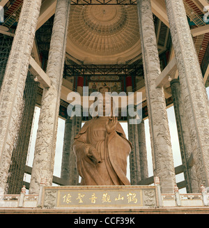 Statue of Kuan Yin the Goddess of Mercy, at Kek Lok Si Temple at Air Itam in Penang Island in Malaysia in Far East Southeast Asia. Chinese Culture Art Stock Photo