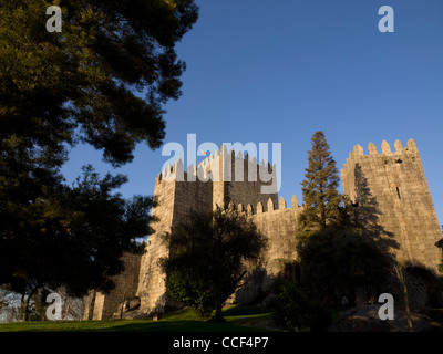 Sao Miguel castle in Guimaraes, Portugal Stock Photo