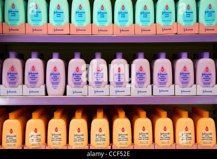 Johnsons Baby products in a UK supermarket Stock Photo