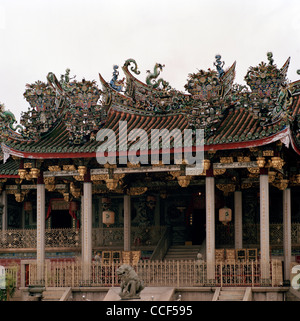 The Khoo Clanhouse Khoo Kongsi in George Town in Penang Island in Malaysia in Far East Southeast Asia. Chinese Culture History Architecture Travel Stock Photo