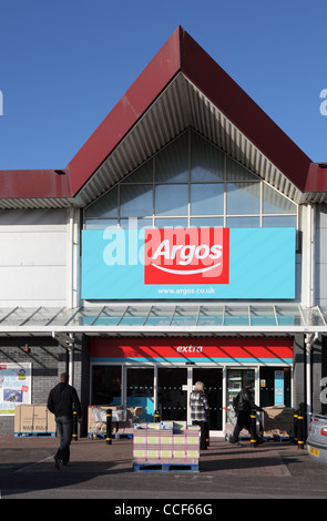 People outside Argos out of town store Hylton Riverside Retail Park Sunderland north east England UK Stock Photo