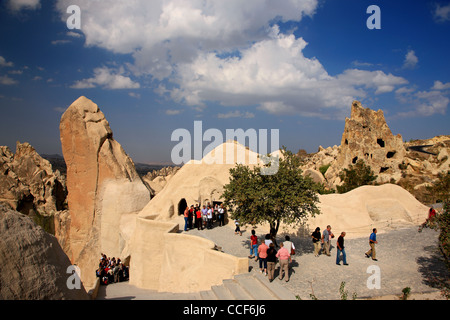 Small part (its 'heart') of Goreme Open Air Museum and National Park. Nevsehir, Cappadocia, Turkey. Stock Photo