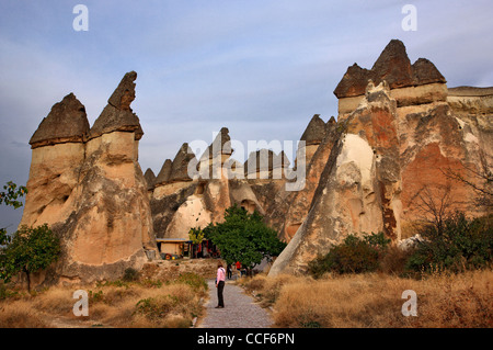 Fairy chimneys in Pasabag, Peribacalari Vadisi, Cappadocia, Turkey Stock Photo