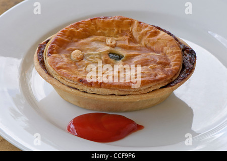 Traditional Australian meat pie Stock Photo