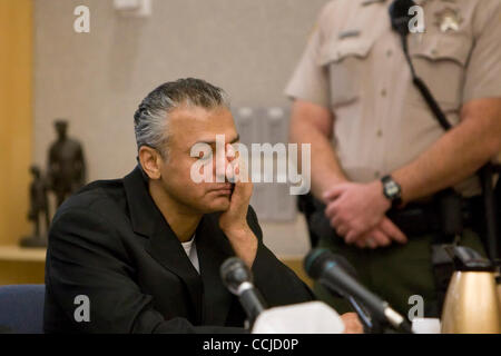 Dec. 16, 2010 - Vista, California, USA - Hollywood actor Shelley Malil appeared to become emotional at the Vista Superior Court where he was sentenced to life in prison for attempted murder after he stabbed his ex-girlfriend, Kendra Beebe 23 times in her San Marcos, California home on August 10 2008 Stock Photo
