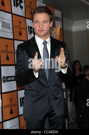 Nov. 29, 2010 - West Hollywood, California, U.S. - Jeremy Renner annouce the 2011 Independent Spirit Award Nominations at the London West Hollywood Hotel. (Credit Image: © Lisa O'Connor/ZUMAPRESS.com) Stock Photo