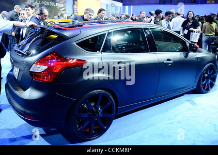 Nov 17, 2010 - Los Angeles, California, USA. Ford shows their new styles  2012 Focus that can get up to 40 miles per gallon on display during the 2010 LA Auto show in Los Angeles  (Credit Image: © Gene Blevins/ZUMApress.com) Stock Photo