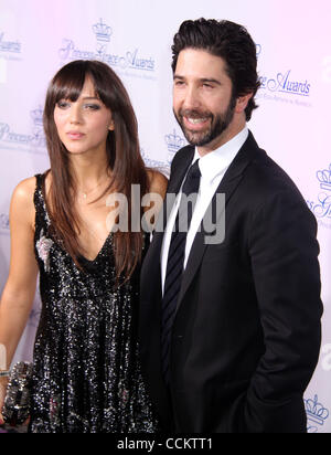 Nov. 10, 2010 - New York, New York, U.S. - November 10, 2010, Actor DAVID SCHWIMMER and his wife ZOE BUCKMAN attend the 2010 Princess Grace Awards Gala held at Cipriani 42nd Street. (Credit Image: © Nancy Kaszerman/ZUMApress.com) Stock Photo