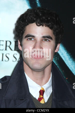 Nov. 15, 2010 - New York, New York, U.S. - Actor DARREN CRISS attends the New York premiere of Harry Potter and the Deathly Hallows Ã Part 1 held at Alice Tully Hall. (Credit Image: © Nancy Kaszerman/ZUMApress.com) Stock Photo