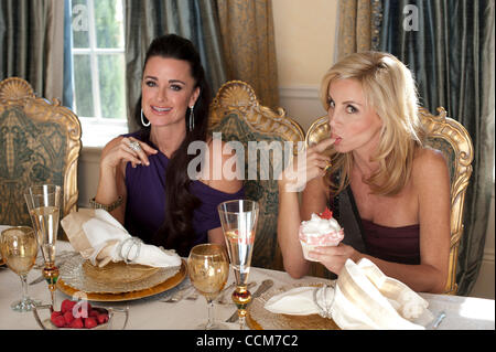 Nov. 8, 2010 - Beverly Hills, CA, U.S. - The Real Housewives Of Beverly Hills cast enjoy.Thanksgiving Dinner at Adrienne Maloofs home..KYLE RICHARDS, CAMILLE GRAMMER (Credit Image: © Lisa Rose/ZUMAPRESS.com) Stock Photo