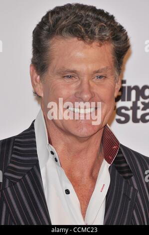 Nov 01, 2010 - Los Angeles, California, USA - Actor  DAVID HASSELHOFF at the Dancing With The Stars 200th Episode Party held at Boulevard 3, Hollywood. (Credit Image: © Jeff Frank/ZUMApress.com) Stock Photo