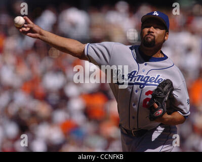 06 Jun 2010: Jose Lima Jr. poses with Los Angeles Dodger outfielder Manny  Ramirez who was the honorary catcher for Lima Jr ceremonial first pitch.  .The Dodgers would go on to win