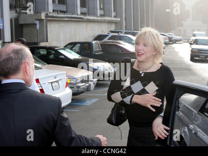 Oct 07, 2004; Los Angeles, CA, USA; COURTNEY LOVE appeared in LA Superior Court receiving a preliminary hearing date of October 27th, 2004.  LOVE faces felony assault charges stemming from an April 25, 2004 incident in which a 32 yr old woman alleged that LOVE struck her and hit her with a metal fla Stock Photo