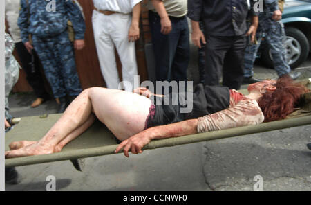 Five years on from the Beslan school siege ; pictured: victim of the seige Stock Photo