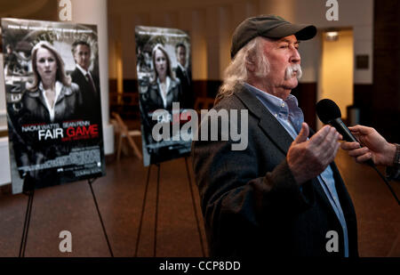 Oct. 24, 2010 - Los Angeles, CA, USA - DAVID CROSBY at the Museum of Tolerance screening of the film, 'Fair Game,' which is based on Valerie Plame's memoir, 'My Life as a Spy, My Betrayal by the White House.' Stock Photo