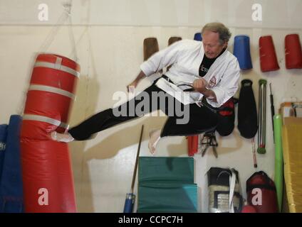 Oct. 16, 2010 - Los Angeles, California, U.S. - EMIL FARKAS, founder of Beverly Hills Karate Academy..(Credit Image: © Ringo Chiu/ZUMApress.com) Stock Photo