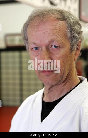 Oct. 16, 2010 - Los Angeles, California, U.S. - EMIL FARKAS, founder of Beverly Hills Karate Academy..(Credit Image: © Ringo Chiu/ZUMApress.com) Stock Photo