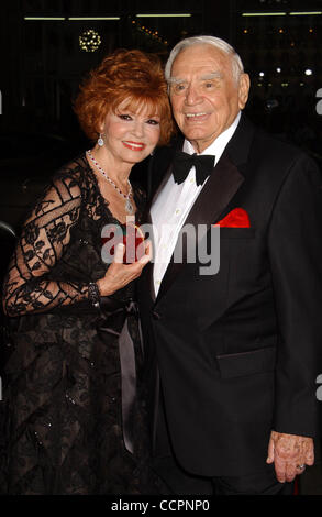 Oct. 11, 2010 - Hollywood, California, U.S. - ERNEST BORGNINE & WIFE TOVA .''Red'' Los Angeles Screening .Grauman's Chinese Theatre.Hollywood, CA 10-11-2010. 2010.I14957PR(Credit Image: © Phil Roach/Globe Photos/ZUMApress.com) Stock Photo