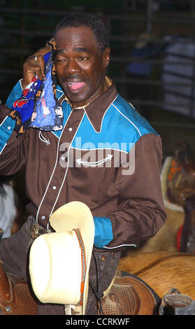 July 12, 2003 - Hollywood, California, U.S. - I7764CHW - .BILL PICKETT INVITATIONAL BLACK RODEO - .LOS ANGELES EQUESTRIAN CENTER, BURBANK, CA - .07/11/2003 - .   /   /    2003 - .GLYNN TURMAN(Credit Image: Â© Clinton Wallace/Globe Photos/ZUMAPRESS.com) Stock Photo