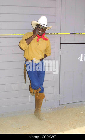 July 12, 2003 - Hollywood, California, U.S. - I7764CHW - .BILL PICKETT INVITATIONAL BLACK RODEO - .LOS ANGELES EQUESTRIAN CENTER, BURBANK, CA - .07/11/2003 - .   /   /    2003 - .JOE LAWRENCE(Credit Image: Â© Clinton Wallace/Globe Photos/ZUMAPRESS.com) Stock Photo