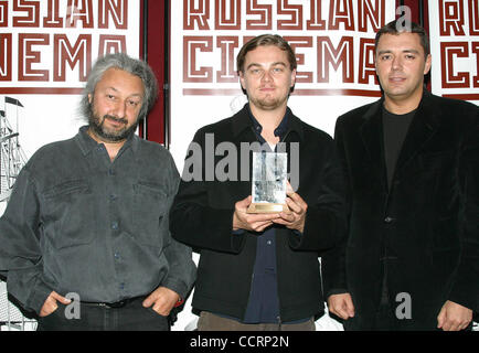 Apr. 20, 2003 - Hollywood, California, U.S. - I7568CHW.EXCLUSIVE-RUSSIAN INTERNATIONAL FILM FESTIVAL AWARDING LEONARDO DICAPRIO THE PRESTIGIOUS TOWER AWARD FOR HIS CONTRIBUTION TO WORLD CINEMA.ARCLIGHT HOLLYWOOD, HOLLYWOOD, CA .04/20/2003 .   /   /    2003 .STAS NAMIN (FESTIVAL PRODUCER AND PRESIDEN Stock Photo