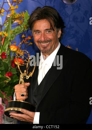 Sept. 19, 2004 - Hollywood, California, U.S. - K39423EG.56TH ANNUAL PRIMETIME EMMY AWARDS PRESSROOM AT THE SHRINE AUDITORIUM IN LOS ANGELES, CALIFORNIA.09/19/04.  /E.G.I./   2004.AL PACINO(Credit Image: Â© Ed Geller/Globe Photos/ZUMAPRESS.com) Stock Photo