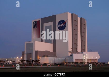 02 April 2010: NASA Vehicle Assembly Building  during an early morning sunrise prior to Space Shuttle Discovery planned launch at the Kennedy Space Center in Cape Canaveral, Fla Mandatory Credit:Donald Montague / Southcreek Global Stock Photo