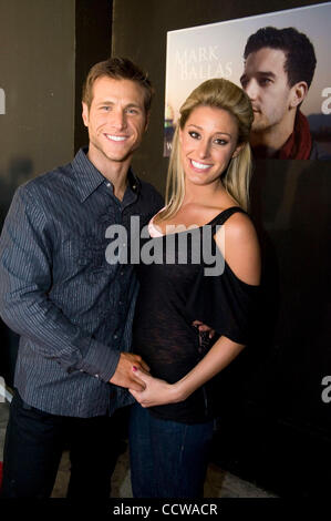 Apr 12, 2010 - Los Angeles, California, U.S. - JAKE PAVELKA and VIENNA GIRARDI of 'The Bachelor' arrive on the red carpet in support of 'Dancing With The Stars' 2 time champion M. Ballas for the release of his first solo project 'Waiting For Patience' at The Mint where he will take the stage with a  Stock Photo