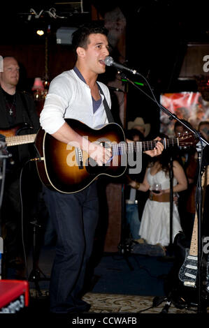 Apr. 12, 2010 - Los Angeles, California, U.S. - MARK BALLAS takes the stage for a special live singing performance for the release of his first solo project 'Waiting For Patience' at The Mint. (Credit Image: © Lisa Rose/ZUMApress.com) Stock Photo