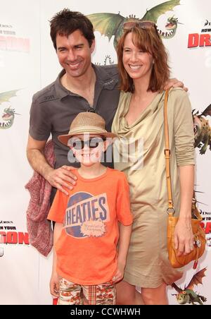 Eric McCormack with his wife Janet and their son Finnigan 'Pirates Of