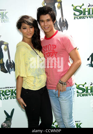 May 16, 2010 - Universal City, California, USA - Actor BOOBOO STEWART & sister FIVEL arriving to the 'Shrek Forever After' Los Angeles Premiere held at the Gibson Amphitheatre. (Credit Image: © Lisa O'Connor/ZUMA Press) Stock Photo