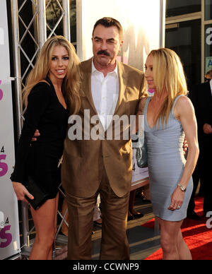 Jun. 01, 2010 - Hollywood, California, U.S. - June 1, 2010 - Hollywood, California, USA - Actor TOM SELLECK & FAMILY arriving to the 'Killers' Los Angeles Premiere held at the Arclight Cinemas. (Credit Image: © Lisa O'Connor/ZUMApress.com) Stock Photo