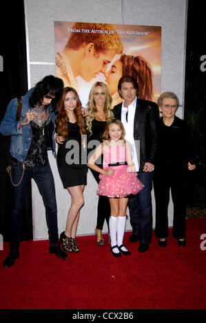 Mar. 25, 2010 - Hollywood, California, United States - Trace Cyrus, Miley Cyrus, Tish Cyrus, Noah Cyrus, Billy Ray Cyrus and Ruth Cyrus during the premiere of the new movie from Touchstone Pictures, THE LAST SONG, held at Arclight Hollywood Cinema, on March 25, 2010, in Los Angeles.. 2010.K64527MGE( Stock Photo