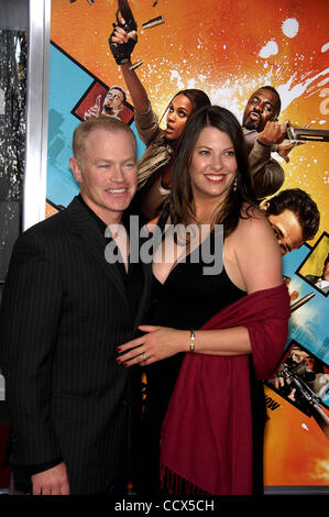 Apr. 20, 2010 - Hollywood, California, U.S. - Neal McDonough and Ruve Robertson during the premiere of the new movie from Warner Bros. Pictures THE LOSERS, held at Grauman's Chinese Theatre, on April 20, 2010, in Los Angeles.. K64641MGE(Credit Image: Â© Michael Germana/Globe Photos/ZUMApress.com) Stock Photo