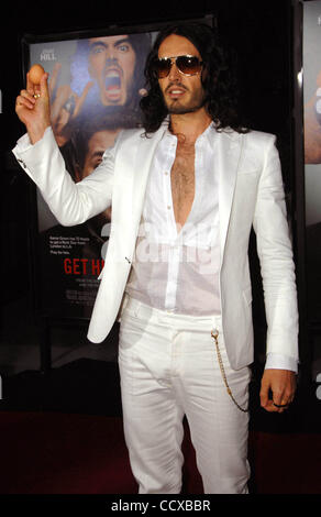 May 25, 2010 - Los Angeles, California, U.S. - RUSSELL BRAND  Attending The World Premiere Of Get Him To The Greek Held At The Greek Theatre In Los Angeles, California On May 25, 2010. 2010.K65084LONG(Credit Image: Â© D. Long/Globe Photos/ZUMApress.com) Stock Photo