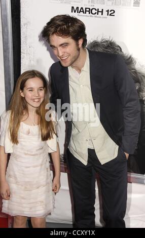 Mar 01, 2010 - New York, New York, USA - Actress RUBY JERINS and actor  ROBERT PATTINSON attend the New York premiere of 'Remember Me' held at the Paris Theatre. (Credit Image: Â© Nancy Kaszerman/ZUMA Press) Stock Photo