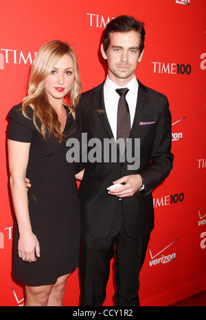 Twitter creator JACK DORSEY and KATE GREER attend the 2010 Time 100 Gala held at the Time Warner Center. Stock Photo