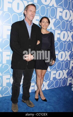 Actors HUGH LAURIE and LISA EDELSTEIN attend the FOX 2010 Upfront after-party held at Wollman Rink in Central Park. Stock Photo