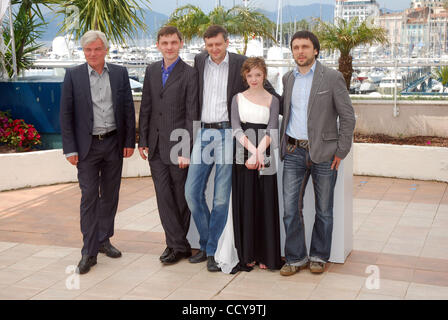 Heino Deckert, Viktor Nemets, director Sergei Loznitsa, Olga Shuvalova and Oleg Kokhan... Stock Photo