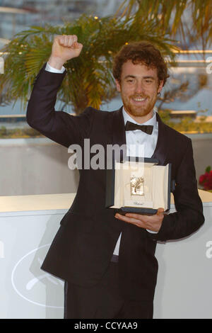Actor Elio Germano attends the Palme d'Or Award Ceremony Photo Call Stock Photo