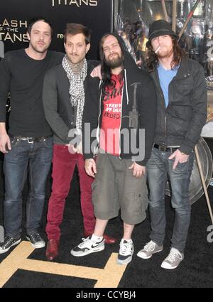Mar 31, 2010 - Los Angeles, California, USA - Musicians THE USED at the 'Clash Of The Titans' Los Angeles Premiere held at Grauman's Chinese Theater, Hollywood. (Credit Image: Â© Paul Fenton/ZUMA Press) Stock Photo